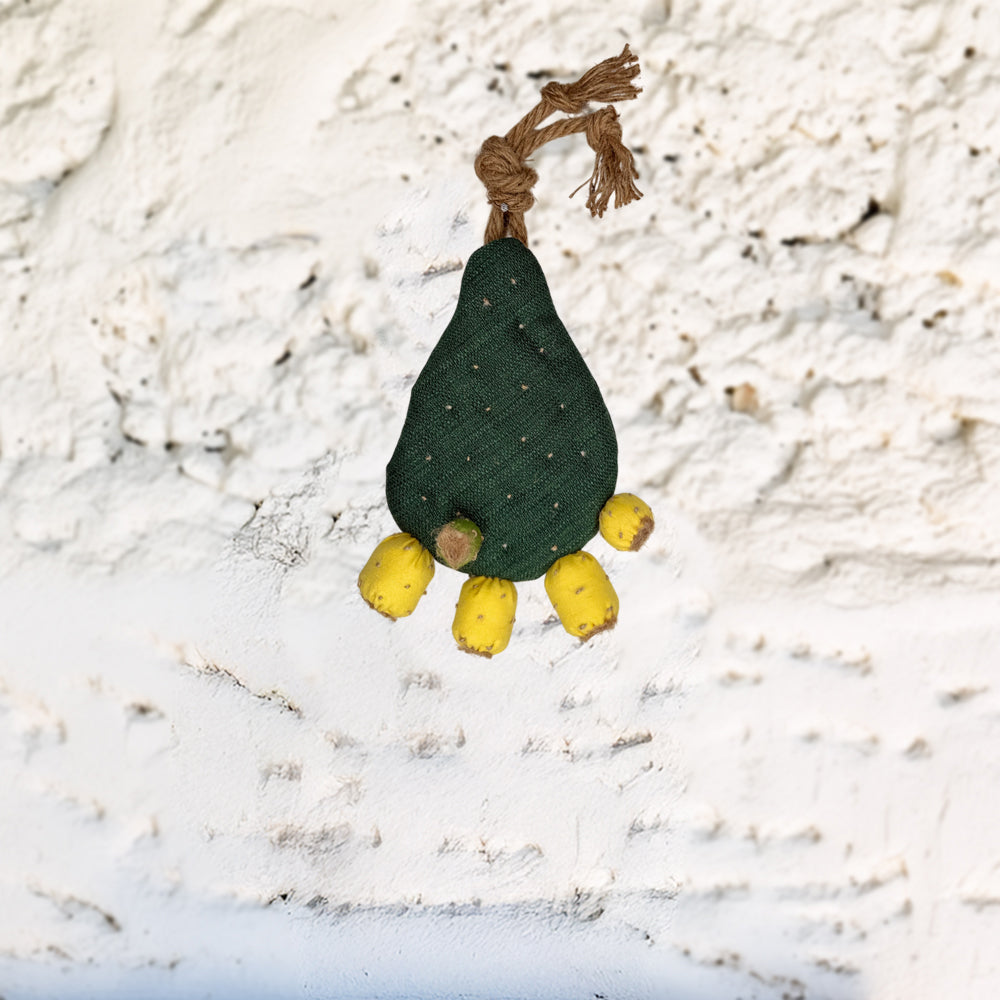 "Le Ppinnùte" – Decorazione sospesa Ficodindia in Tessuto | 24 cm